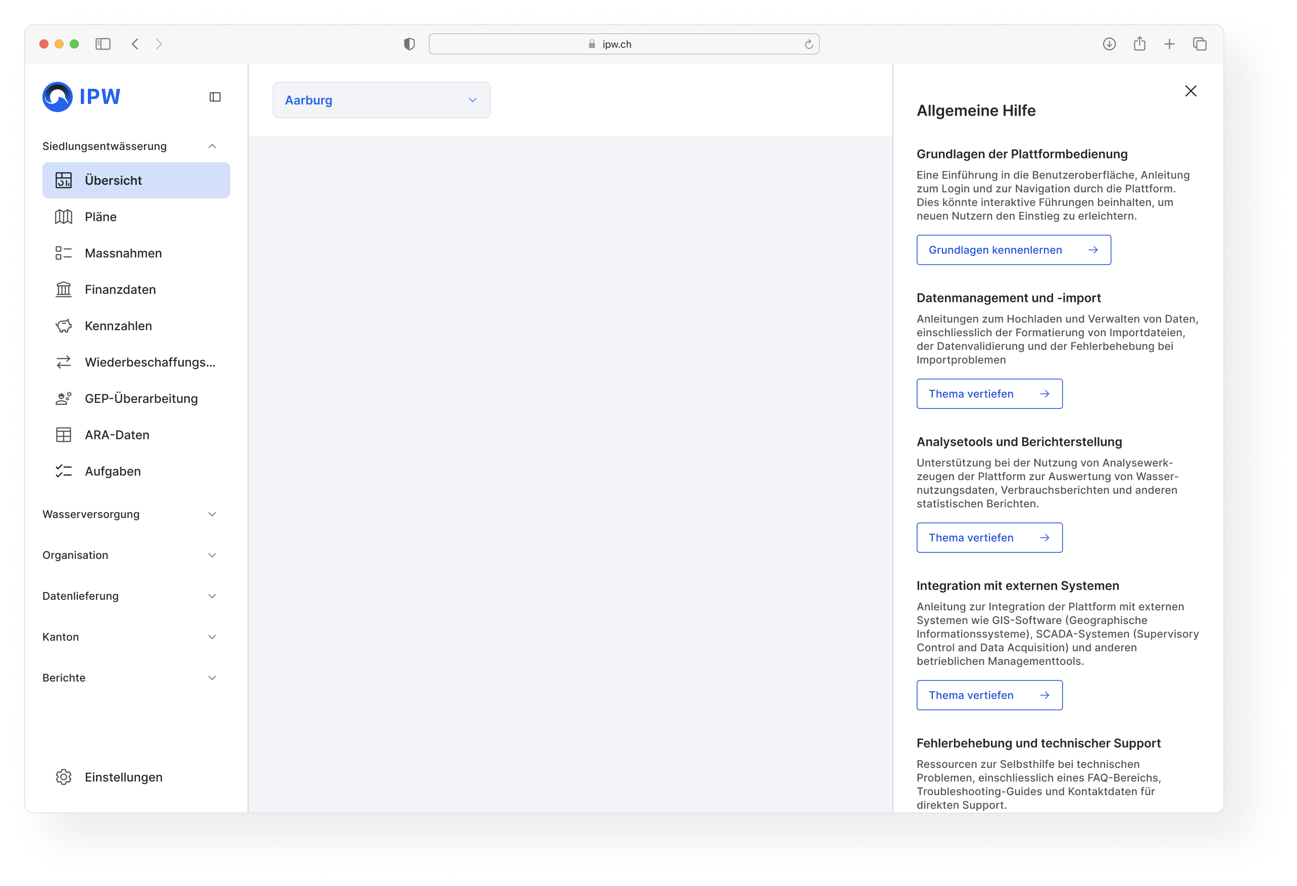 Hilfe Sidebar